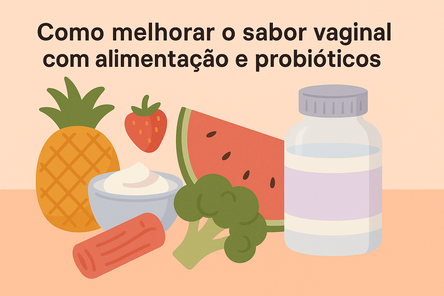 Como melhorar o sabor vaginal com alimentação e probióticos