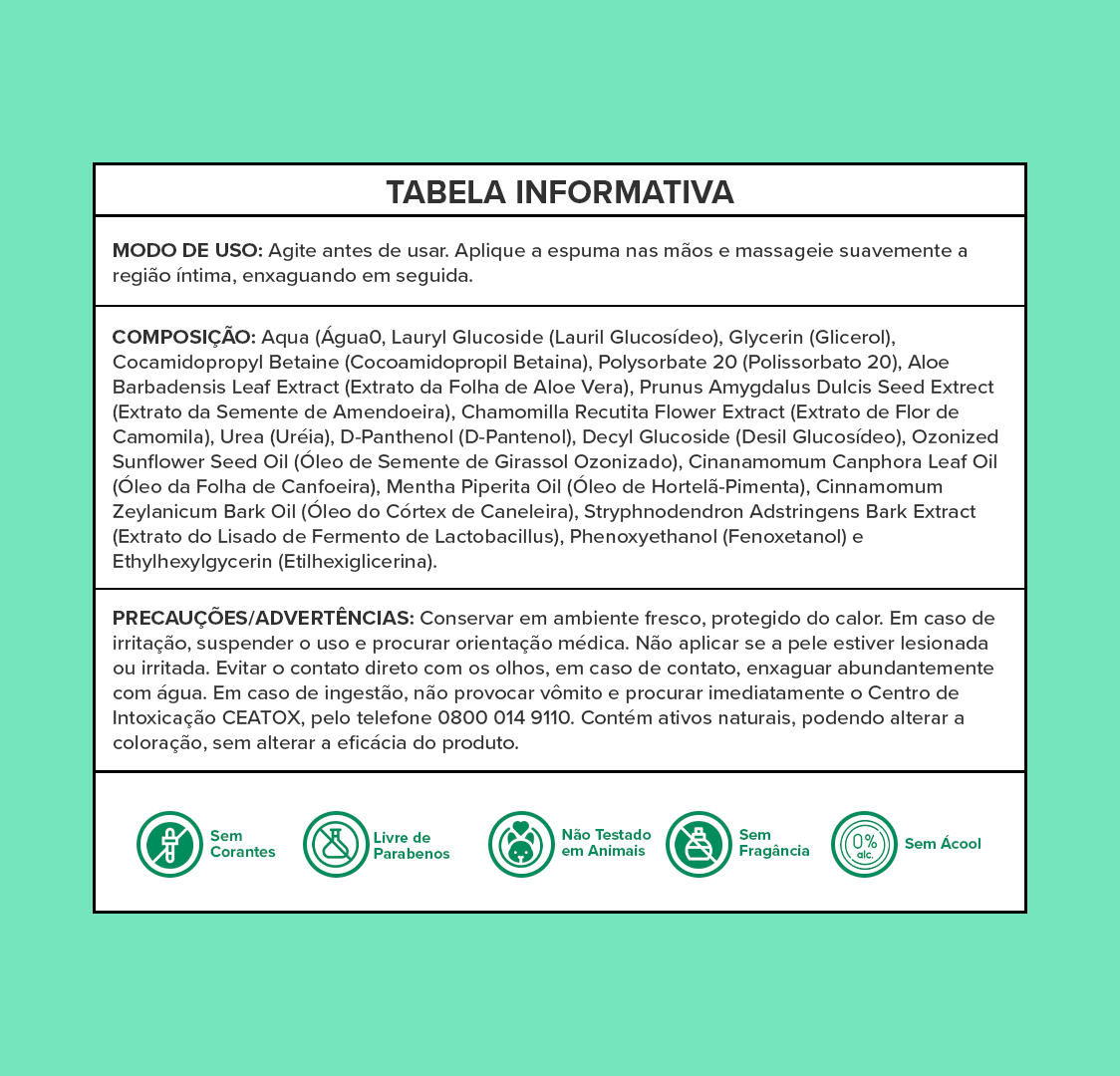 Espuma Íntima Ozonizada